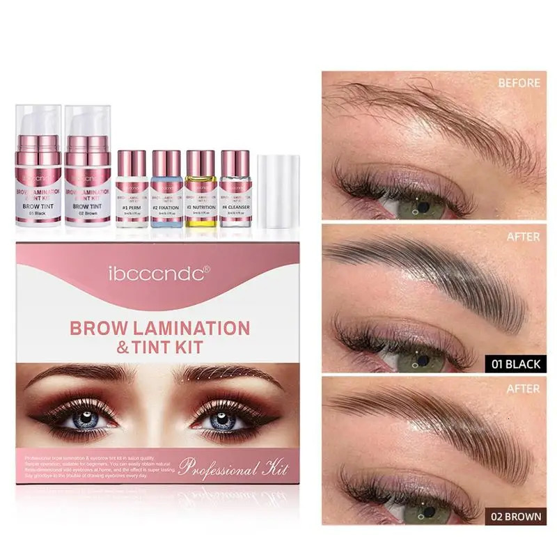 Eyebrow Enhancers Lamination Brow Kit Eyebrow Tint Lamination Set Effective Thicken Eyebrow Tint Set For Females Women Ladies Girls Beauty Salon 23103