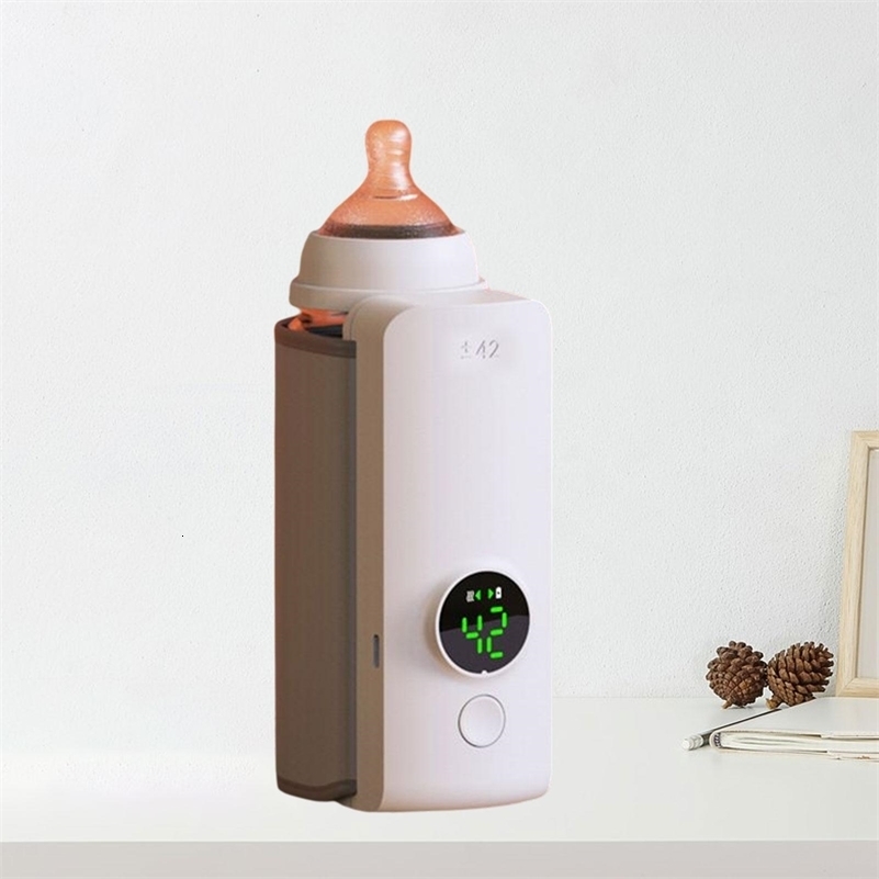 Bottle Warmers Sterilizers Wireless Rechargeable Baby Warmer Reusable Constant Temperature Durable Milk Heater USB Charging Bag for Picnic 231030