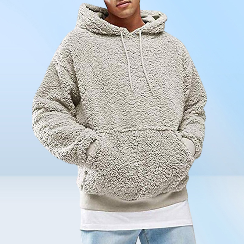 Men039s Hoodies Sweatshirts Autumn Winter Men y Hoodie Pullover Fleece Sweatshirt Hooded Coat Pocket Sweater Jumpers Sol