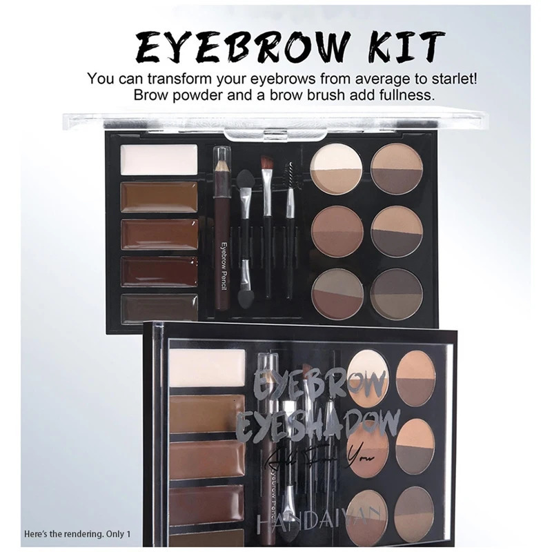 Eyebrow Enhancers HANDAIYAN Eyebrow Powder Palette Waterproof Long-Lasting Pomade Eye Brow Makeup Fit For Women 231031