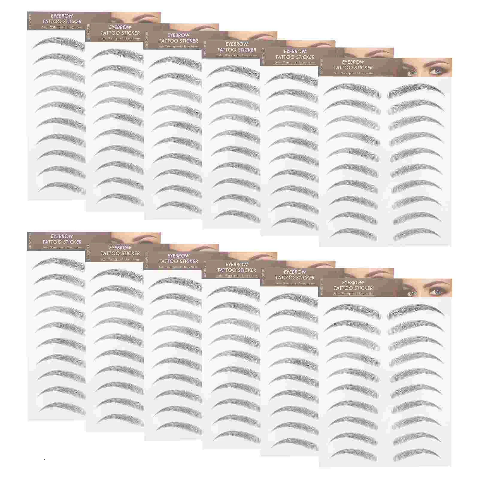 Eyebrow Enhancers Eyebrow Stickers 3D Hair-Like Eyebrows Waterproof Temporary Tattoos Threading Tool Makeup 231031