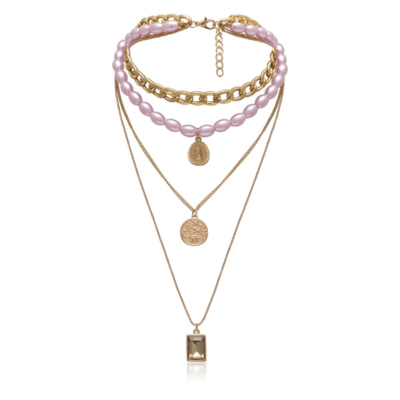 Fashion gold chain bracelet necklace for women party wedding engagement lovers gift jewelry