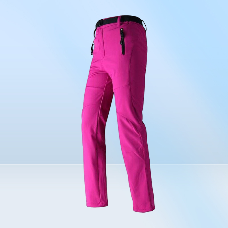 WholeWomen Thick Warm Fleece Softshell Pants Fishing Camping Hiking Skiing Trousers Waterproof Windproof New Pantolon RW