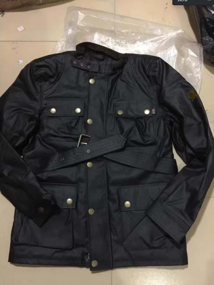 Wholesale-2015 New Brand quilted coat Men's thick Jacket double layer Waxed Cotton with cotton vest casual Man motorcycle Jackets