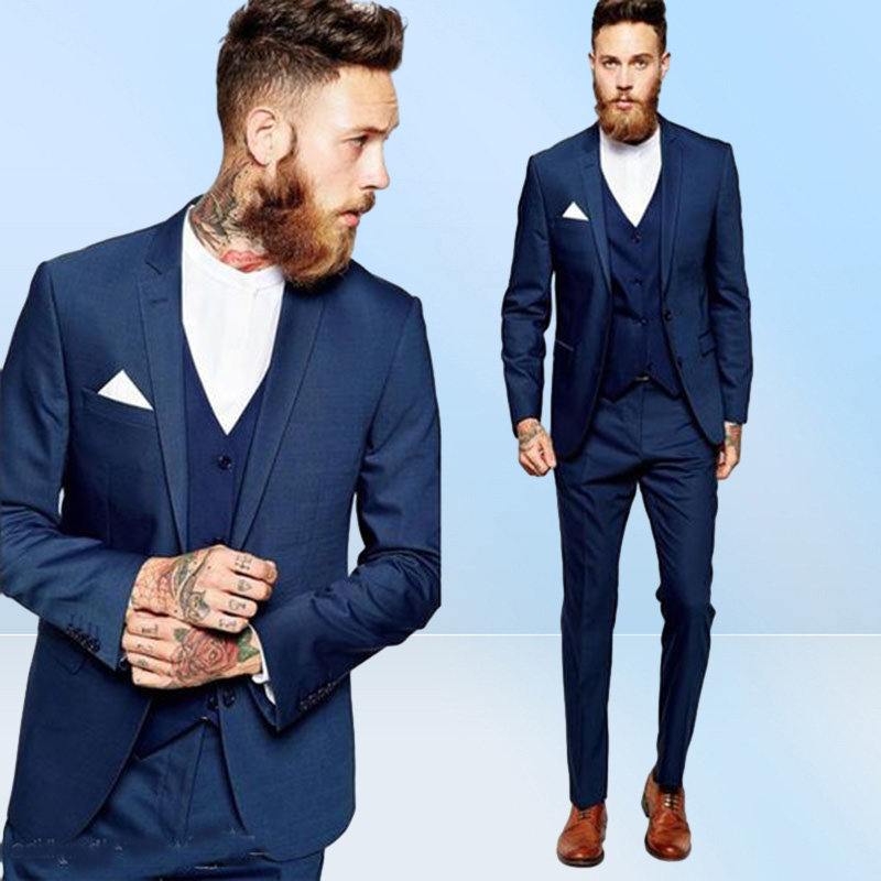 Latest Coat Pant Designs Beige Men Suit Prom Tuxedo Slim Fit 3 Piece Groom Wedding Suits For Men Custom Blazer Terno Masuclino