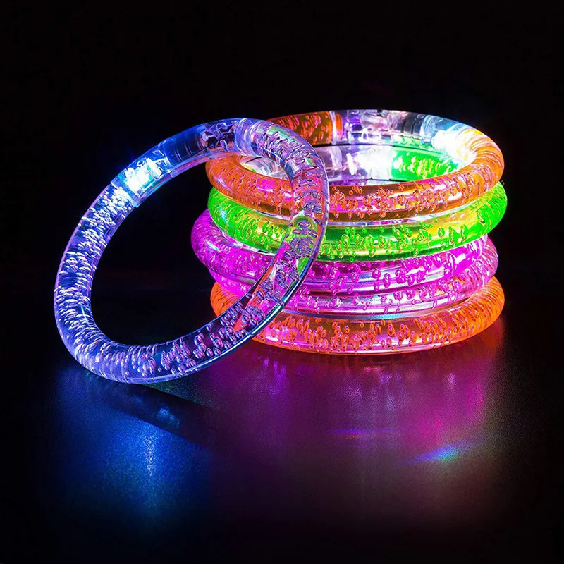 Jelly Glow Party Led Blinking Bracelet Operated Lights For Bar Dance Party Kid's Gifts Toys Festival Accessories Glow In The Dark 231030