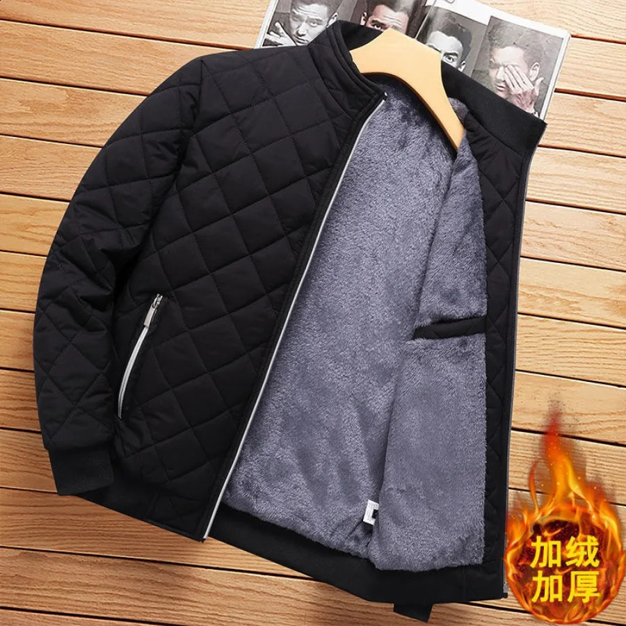 Men's Down Parkas 2023 Thick Warm Bomber Jacket Coats Autumn Winter Fleece Lined Casual for Men Slim Fit Clothing 5XL 231030