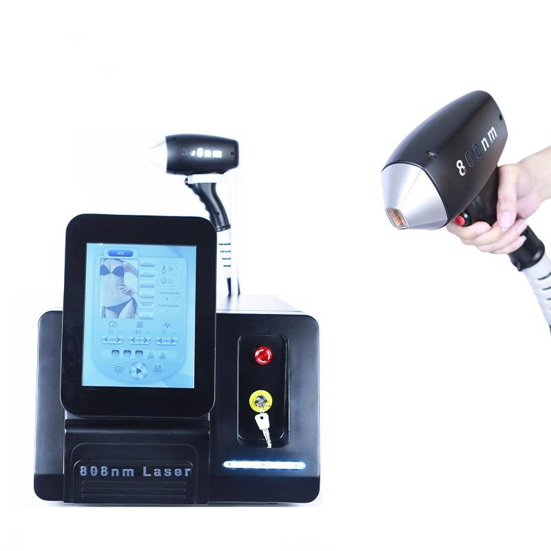 Portable Ice Cooling System Diode Laser Hair Removal 755Nm 808Nm 1064Nm Hair Removal Beauty Machin