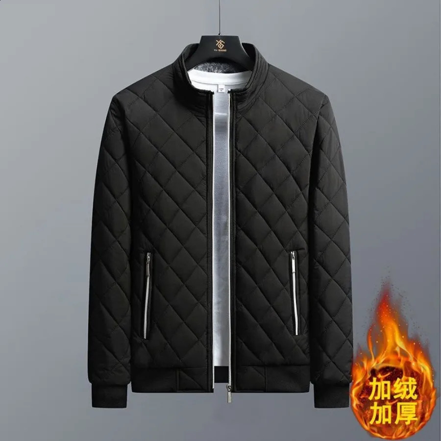 Men's Down Parkas 2023 Thick Warm Bomber Jacket Coats Autumn Winter Fleece Lined Casual for Men Slim Fit Clothing 5XL 231030