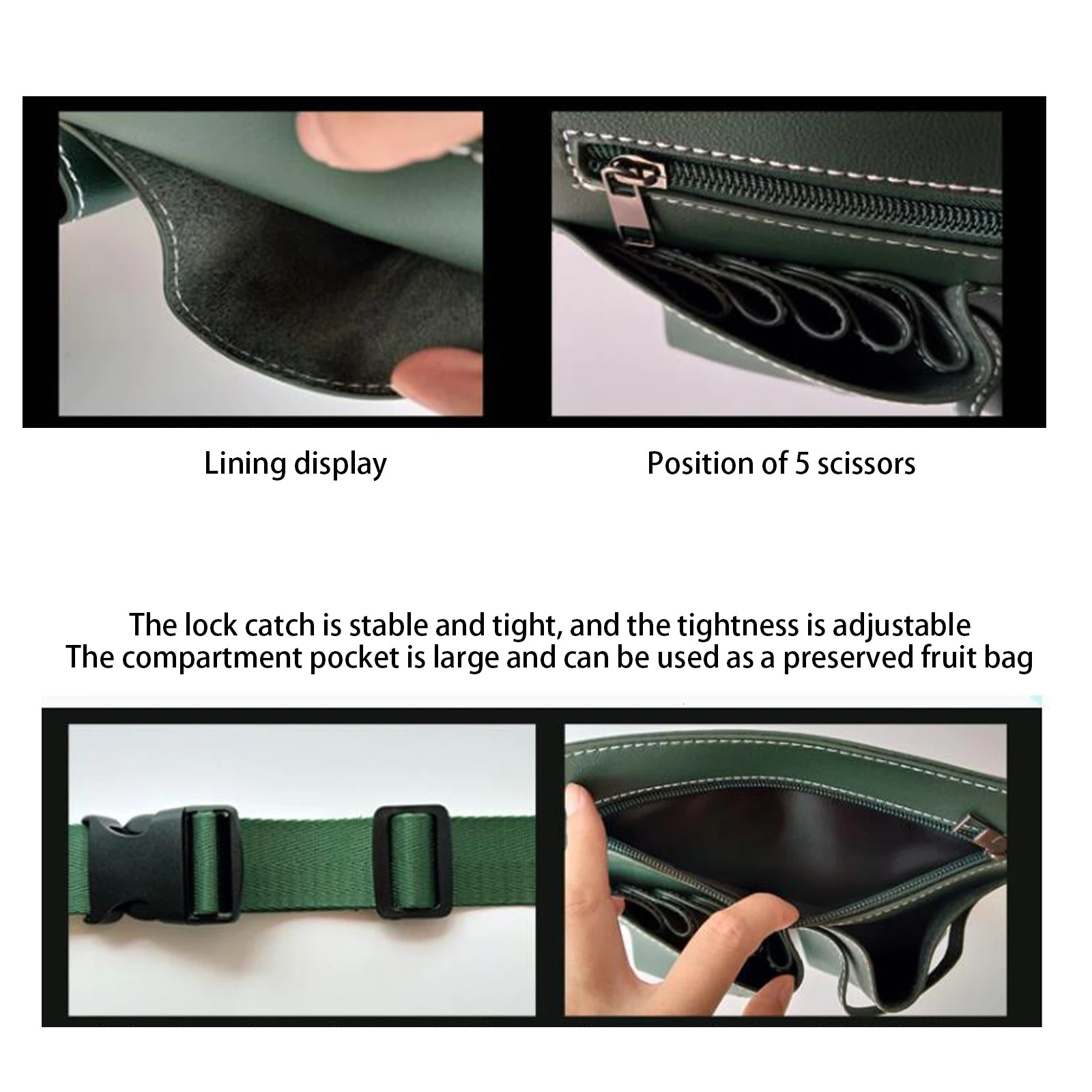 Clips Comb Case Hairdressing Barber Hair Scissor Holster Holder Tool Salon Waist Pack Belt PU Leather Bag 231030