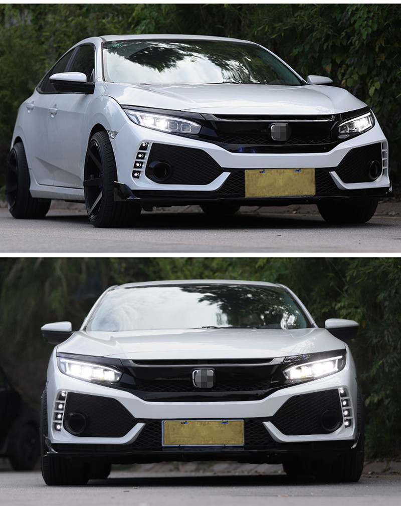 Car Accessories Head Lamp for Honda CIVIC X G10 LED Headlight 20 16-20 19 High Beam Daily Lights Fog Headlights