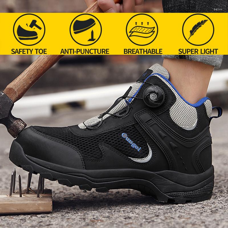 Boots Cungel Men's Work Safety Shoes Breathable Construction Protective Footwear Steel Toe Anti-smashing Non-slip Sand-proof, 8035-black green
Boots Cungel Men's Work Safety Shoes Breathable Construction Protective Footwear Steel Toe Anti-smashing Non-slip Sand-proof, 8035-black green