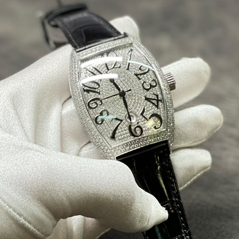 2022 Silver CZ stones Iced out Mens Watch diamonds Top quality Japan Miyota automatic movement Luxury Sapphire glass zirconia Watches waterproof, Only box and papers
2022 Silver CZ stones Iced out Mens Watch diamonds Top quality Japan Miyota automatic movement Luxury Sapphire glass zirconia Watches waterproof, Only box and papers