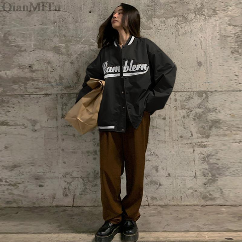 Womens Jackets Spring Autumn Coats Fashion Female Clothing Streetwear Trench Elegant Vintage Casual Harajuku Bomber Women Jackets 220901