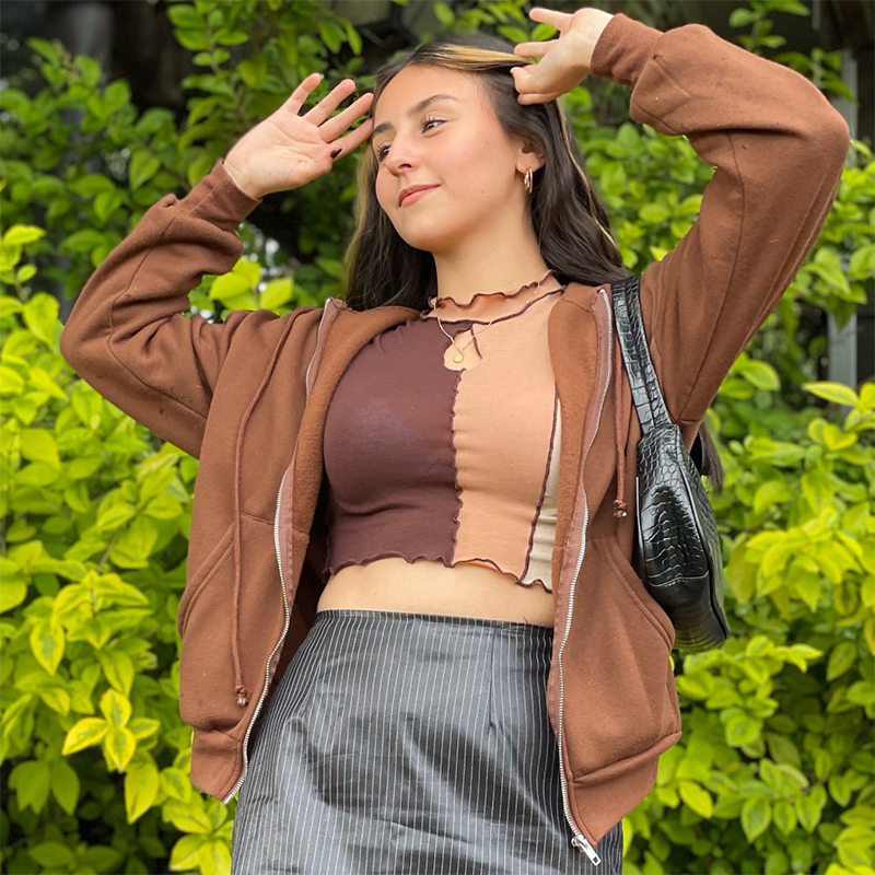 Womens Jackets ZZSYKD ZipUp Women Jacket Coats Korean Style Long Sleeve Hooded Outerwear Fashion Black Coat Warm Pockets Female Cotton Jackets 220901