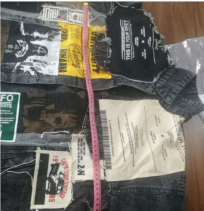 Womens Jackets EWQ Vintage Full Sleeve Appliques spaper Pattern Loose Chic Black Denim Jacket Leisure Trend Coat Autumn QL14001 220901