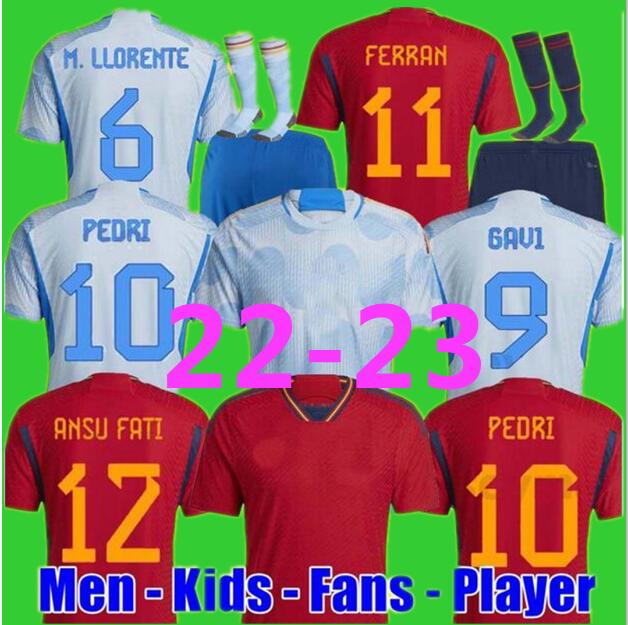 2022 Spain soccer jerseys PEDRI ASENSION ANSU FATI 2023 Espana MORATA FERRAN KOKE GAVI ASENSION 22 23 WORLD RAMOS CUP fans Player retro icon football shirt men kids kit
2022 Spain soccer jerseys PEDRI ASENSION ANSU FATI 2023 Espana MORATA FERRAN KOKE GAVI ASENSION 22 23 WORLD RAMOS CUP fans Player retro icon football shirt men kids kit