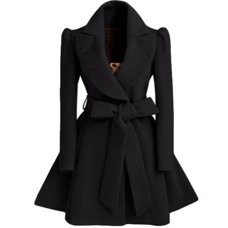 Womens Jackets Korean womens woolen windbreaker Overcoat jacket coats Red XL autumn and winter long windbreaker Overcoat fashion coat jacket 220901