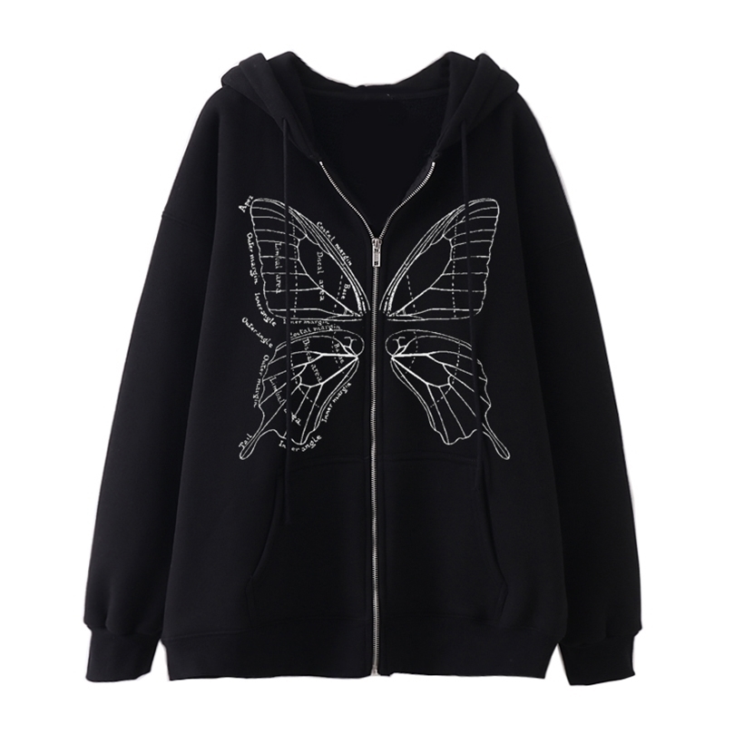 Womens Hoodies Sweatshirts Woman Over Size Long Sleeve Zip Up Hoodie Gothic Clothes Zipper Women Clothing Kawaii Oversized Print Hooded 220901, Black
Womens Hoodies Sweatshirts Woman Over Size Long Sleeve Zip Up Hoodie Gothic Clothes Zipper Women Clothing Kawaii Oversized Print Hooded 220901, Black