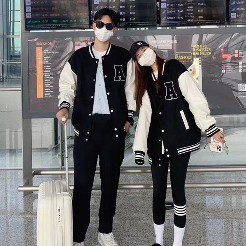 Womens Jackets Autumn Winter Fashion Bomber Jackets for Women Streetwear Baseball Uniform Oversized Coat Jackets and Coats Loose student 220901