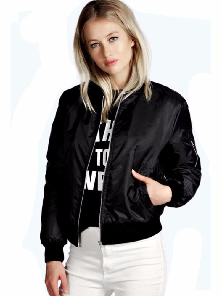 Womens Jackets Spring Autumn Women Thin Jackets Tops MA1 Basic Bomber Jacket Long Sleeve Coat Casual Stand Collar Slim Fit Outerwear 220901