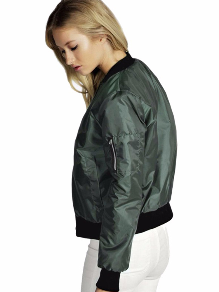 Womens Jackets Spring Autumn Women Thin Jackets Tops MA1 Basic Bomber Jacket Long Sleeve Coat Casual Stand Collar Slim Fit Outerwear 220901