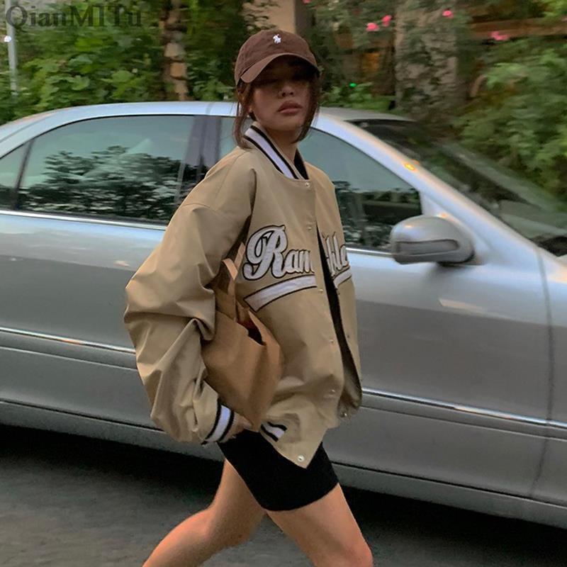 Womens Jackets Spring Autumn Coats Fashion Female Clothing Streetwear Trench Elegant Vintage Casual Harajuku Bomber Women Jackets 220901