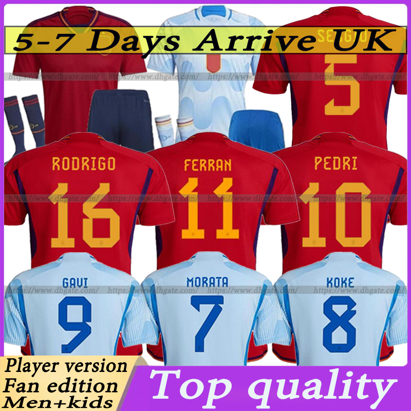 2022 spain soccer jersey PEDRI FERRAN TORRES MORATA GAVI football shirt ANSU FATI AZPILICUETA Long sleeve woman men kids kits SocksKOKE LAPORTE Player Fan edition, 2223 players version away
2022 spain soccer jersey PEDRI FERRAN TORRES MORATA GAVI football shirt ANSU FATI AZPILICUETA Long sleeve woman men kids kits SocksKOKE LAPORTE Player Fan edition, 2223 players version away