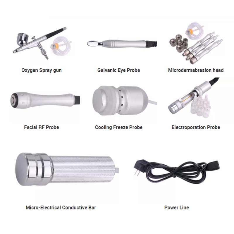 Mesotherapy Facial Machine Diamond Dermabrasion Peeling Electroporation RF Lifting Skin Rejuvenation Anti Aging Wrinkle Removal Deep Cleaning Eye Care