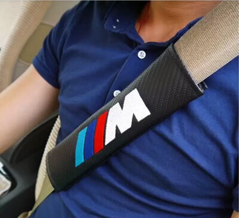 Car Stickers Safety belt Case for Bmw M Logo M2 M3 M4 M5 M6X 320i X1 X3 X4 X5 X6