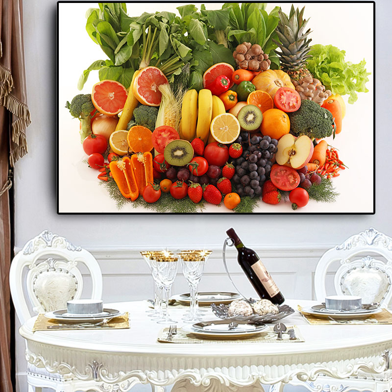 Vegetables Fruit Cooking Supplie Kitchen Food Canvas Painting Cuadros Posters and Prints Wall Art Picture Living Room Decoracion
Vegetables Fruit Cooking Supplie Kitchen Food Canvas Painting Cuadros Posters and Prints Wall Art Picture Living Room Decoracion