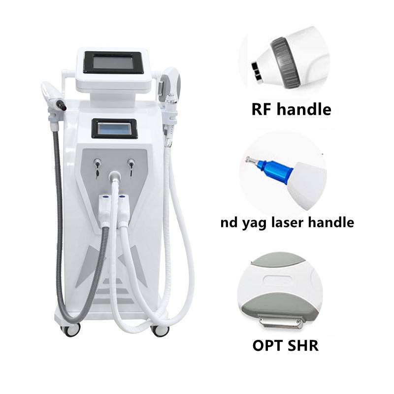 Nd Yag Laser Hair Removal Machine IPL Skin Rejuvenation Lasers Pigmentation Acne Treatment Tattoo remove