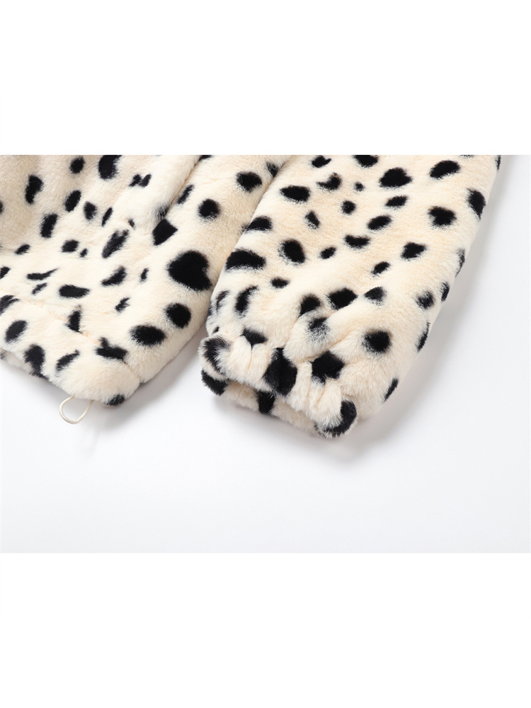 Womens Jackets Autumn Winter Women Turndown Collar Contrast Color Warm Jacket Coat Loose Long Sleeve Zipper Thick Plush Jacket Outerwear Chic 220901