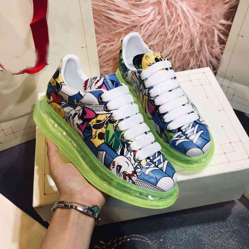 Classic new Coloured Broad Shoes men Women Summer Type Crystal Bottom Leather Lace Single Shoe Muffin Thick Leisure White
Classic new Coloured Broad Shoes men Women Summer Type Crystal Bottom Leather Lace Single Shoe Muffin Thick Leisure White