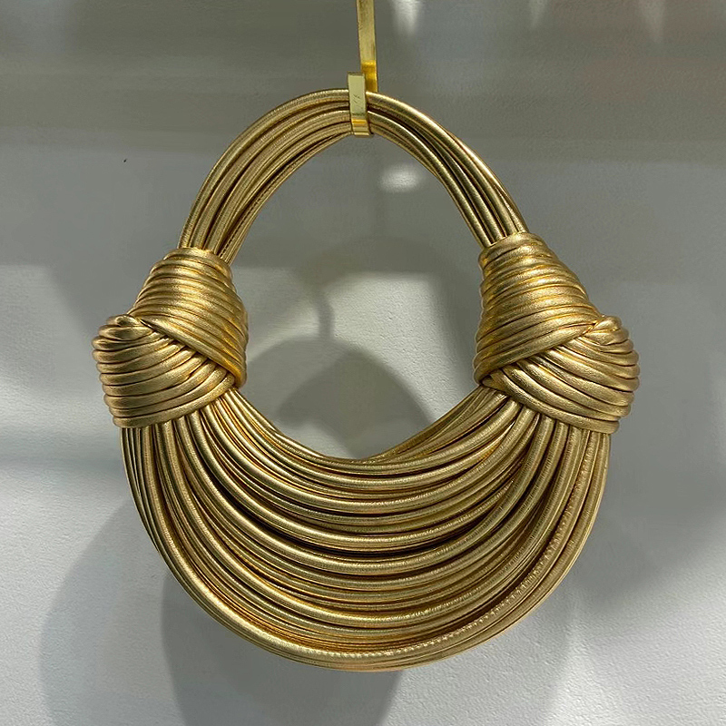 Evening Bags High Quality Gold And Silver Designer Handbags and Purses For Women Fashion Party Clutch Ladies Hobo Tote Bag 220901