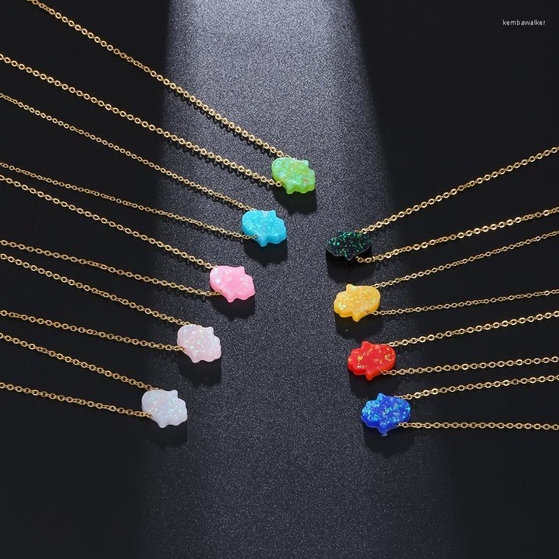 Pendant Necklaces Stainless Steel Chain Hamsa Hand Of Fatima Necklace For Women Gold Color Choker Jewelry Collier Femme
Pendant Necklaces Stainless Steel Chain Hamsa Hand Of Fatima Necklace For Women Gold Color Choker Jewelry Collier Femme