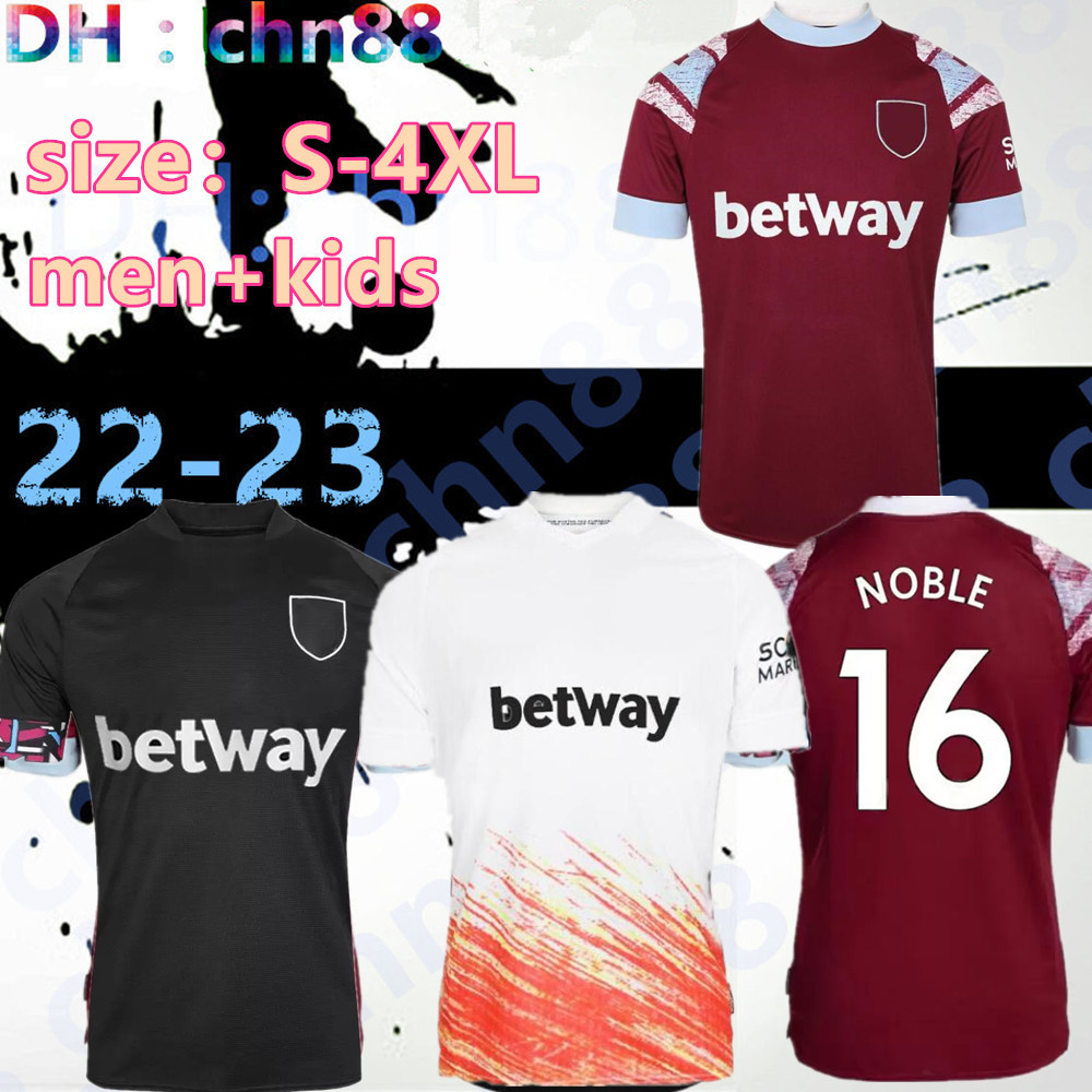 S-4XL West 22 23 Ham Home soccer jerseys 2022 2023 third LANZINI ANTONIO FORNALS RICE football shirt YARMOLENKO BOWEN LINGARD Haller Wested Jersey Men Kids Kit full, 22-23 home
S-4XL West 22 23 Ham Home soccer jerseys 2022 2023 third LANZINI ANTONIO FORNALS RICE football shirt YARMOLENKO BOWEN LINGARD Haller Wested Jersey Men Kids Kit full, 22-23 home