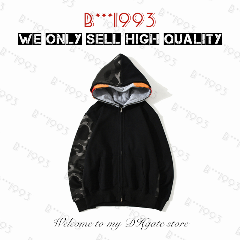Shark full zip tiger Mens hoodies jacket High quality designer men women color grid Harajuku stylist sweatshirt Fashion Luminous co-branding camouflage hoodys H3-10, 1 button
Shark full zip tiger Mens hoodies jacket High quality designer men women color grid Harajuku stylist sweatshirt Fashion Luminous co-branding camouflage hoodys H3-10, 1 button