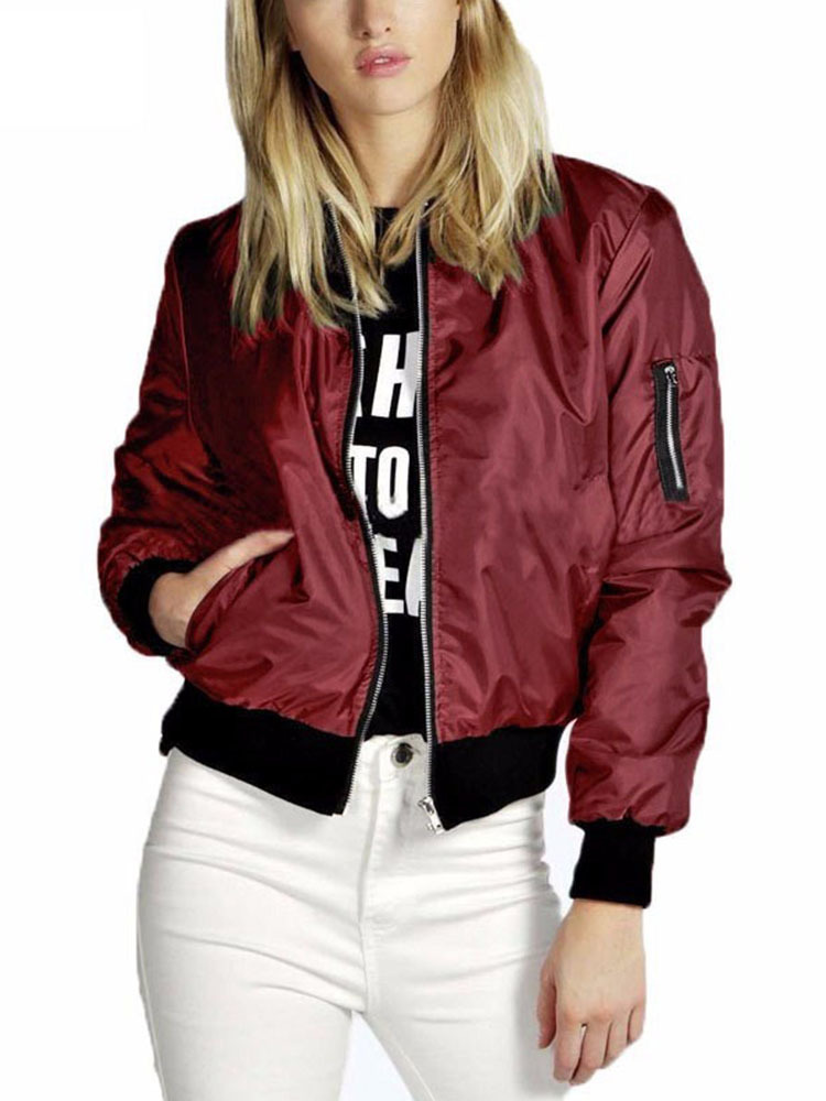 Womens Jackets Spring Autumn Women Thin Jackets Tops MA1 Basic Bomber Jacket Long Sleeve Coat Casual Stand Collar Slim Fit Outerwear 220901