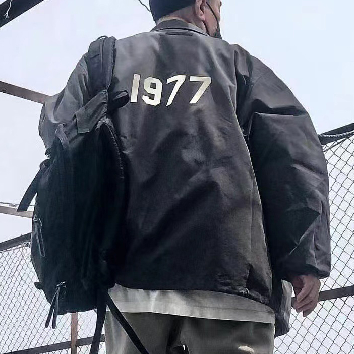 Flocking Letterings Coach Jackets Casual Shirt Jacket Rain Jackets Men Women Hip Hop Streetwear MG220326, Black
Flocking Letterings Coach Jackets Casual Shirt Jacket Rain Jackets Men Women Hip Hop Streetwear MG220326, Black