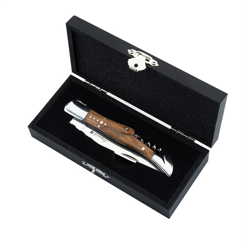 Laguiole Style Wood Handle Corkscrew Wine Opener Knife Stainless Steel Sommelier Beer Can Bottle Openers Foil Cutter in Gift Box Y20040231z
Laguiole Style Wood Handle Corkscrew Wine Opener Knife Stainless Steel Sommelier Beer Can Bottle Openers Foil Cutter in Gift Box Y20040231z
