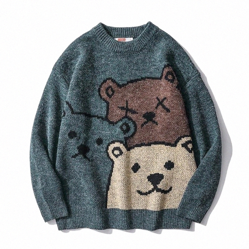 Men's Sweaters men's Sweaters Anime Knit Sweater Streetwear Fashion Oversized Harajuku Pullover Bear Graphic Couples Autumn Winter Clothing 527Z#, Kahki
Men's Sweaters men's Sweaters Anime Knit Sweater Streetwear Fashion Oversized Harajuku Pullover Bear Graphic Couples Autumn Winter Clothing 527Z#, Kahki