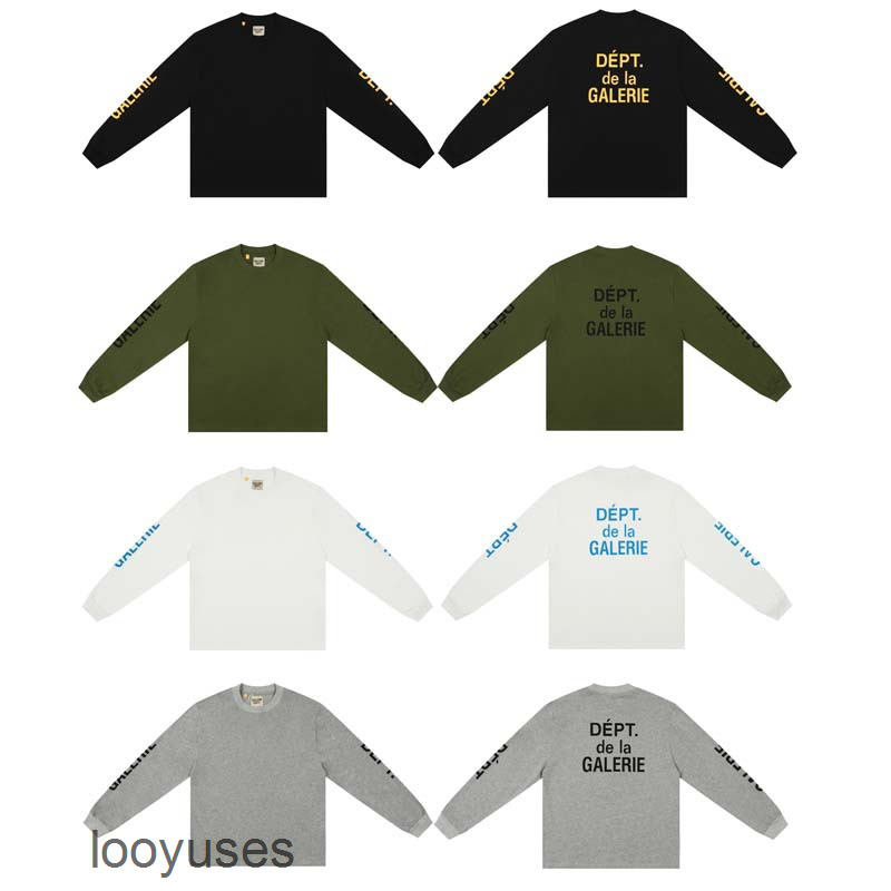 2022 Galleryes t Shirts Dept Tee Tops Tide Designer Classic Double Arm Printed Long Sleeve Bottomed Shirt T-shirt Men Women in Spring Autumn, White
2022 Galleryes t Shirts Dept Tee Tops Tide Designer Classic Double Arm Printed Long Sleeve Bottomed Shirt T-shirt Men Women in Spring Autumn, White