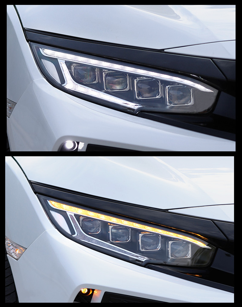 Car Accessories Head Lamp for Honda CIVIC X G10 LED Headlight 20 16-20 19 High Beam Daily Lights Fog Headlights