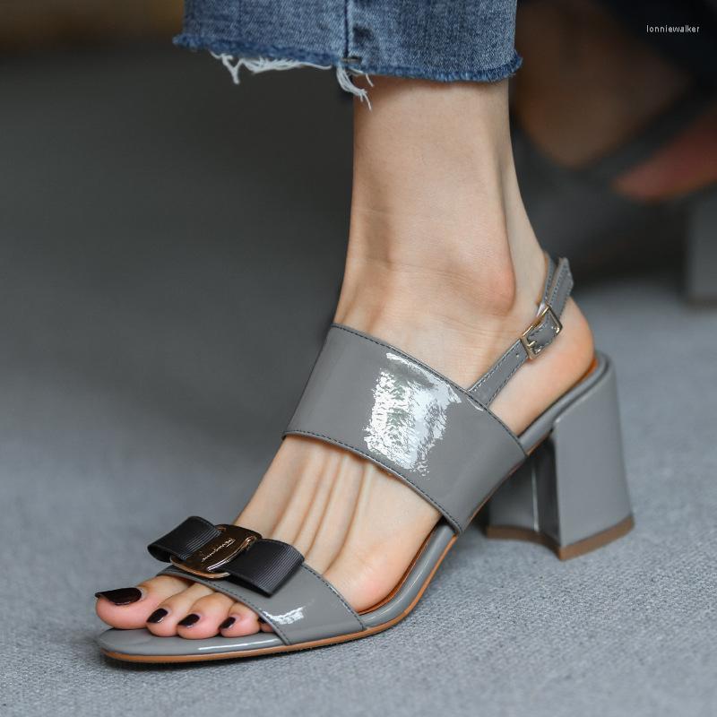Sandals French Elegant 2022 Summer Soft Leather High Heels Bow Fashion Thick Heel Women's Shoes Ladies Sandalias, Gray
Sandals French Elegant 2022 Summer Soft Leather High Heels Bow Fashion Thick Heel Women's Shoes Ladies Sandalias, Gray