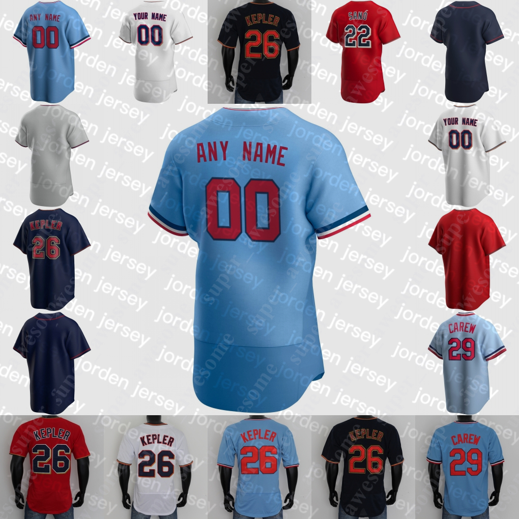 NEW College Baseball Wears Kirby Puckett Jersey Rod Carew Harmon Killebrew Kent Hrbek Bert Blyleven Torii Hunter Tony Oliva Tom Kelly Joe Ma, Navy flex base
NEW College Baseball Wears Kirby Puckett Jersey Rod Carew Harmon Killebrew Kent Hrbek Bert Blyleven Torii Hunter Tony Oliva Tom Kelly Joe Ma, Navy flex base