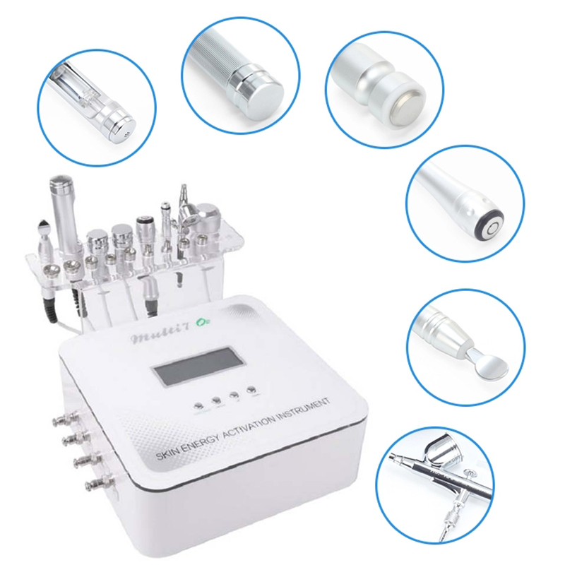 7 In 1 Multifunction Needle Free Mesotherapy Electroporation Machine Bipolar RF Galvanic Skin Lift Microdermabrasion Diamond Peeling Ance Treatment An