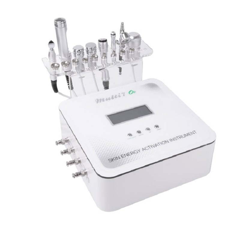 7 in 1 Dermabrasion RF Bio Lifting Mesotherapy Spa Facial Microdermabrasion Microcurrent Cooling Head Galvanic Oxygen Spray Electroporation Beauty Mac
