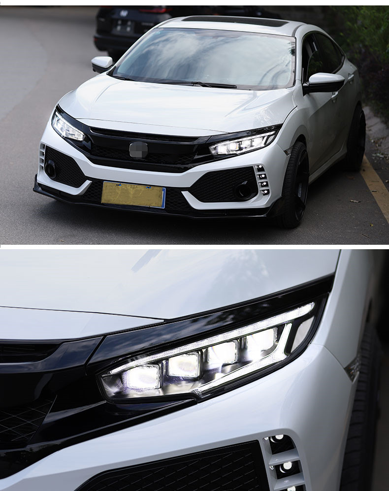 Car Accessories Head Lamp for Honda CIVIC X G10 LED Headlight 20 16-20 19 High Beam Daily Lights Fog Headlights