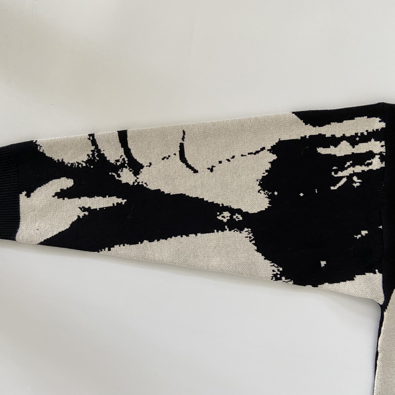 Men's Sweaters Mens Streetwear Harajuku Sweater Vintage Retro Japanese Style Anime Portrait Print Knitted Sweater Autumn Cotton Pullover 220831